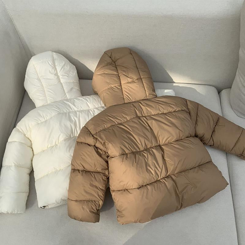 Winter Kids Parkas Korean Style Girls Fur Coat Hooide Boys-Veeddydropshipping