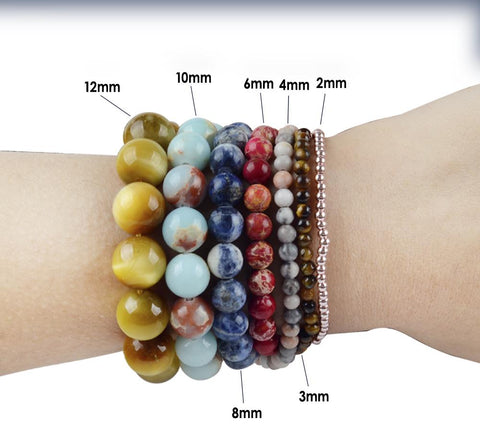 Natural Stone Beads Colorful Round Beads For Jewelry Making DIY -JW01513-Veeddydropshipping