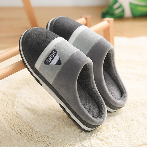 Men Slippers Warm Cotton Slippers Women Shoes Indoor House-BS01238-Veeddydropshipping