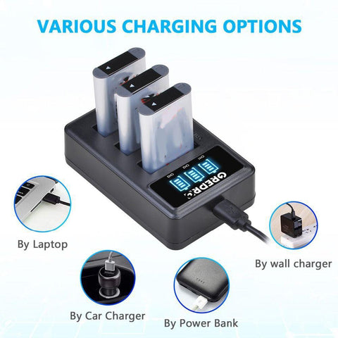 Camera Battery Charger for Sony NP-BX1 Battery HX300 HX400 HX50 HX60 GWP88 -CE00207-Veeddydropshipping