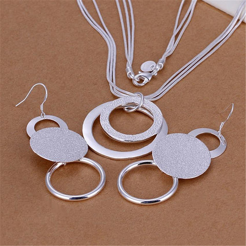 jewelry fashion pendant Necklace Earring women party set  -JW00347-Veeddydropshipping