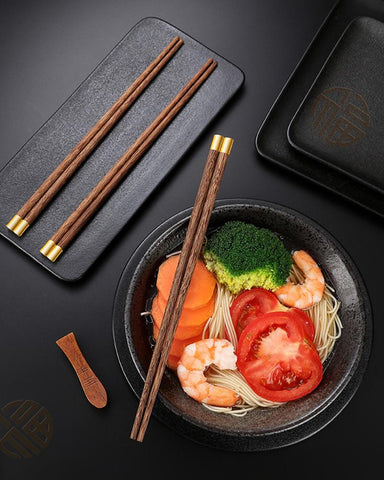 Chinese Chopsticks Wooden Sushi Sticks Set-HA01317-Veeddydropshipping