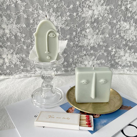 Nordic Design Atract Face Silicone Candle Mold-HA01205-Veeddydropshipping