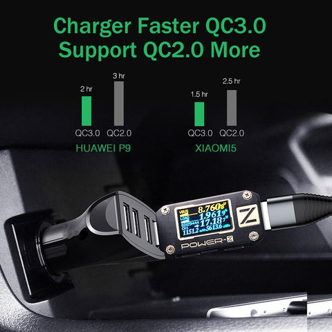 LOVECOM 30W 4 Ports Car Charger Quick Charge 3.0-PA01126-Veeddydropshipping