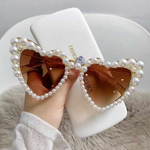 Cat Eye Love Heart Sunglasses Women-WF01328-Veeddydropshipping