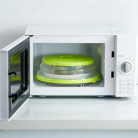 Vented Collapsible Microwave Proof Food Plate Cover-HA01144-Veeddydropshipping