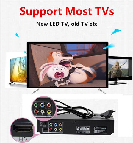 Mini USB RCA DVD Player Region LED Display-Veeddydropshipping
