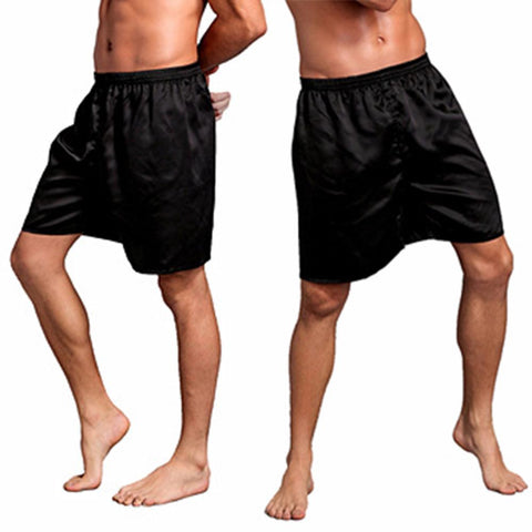 Silk Satin Pajamas Shorts Pyjamas Pants Sleep Bottoms-MF01451-Veeddydropshipping