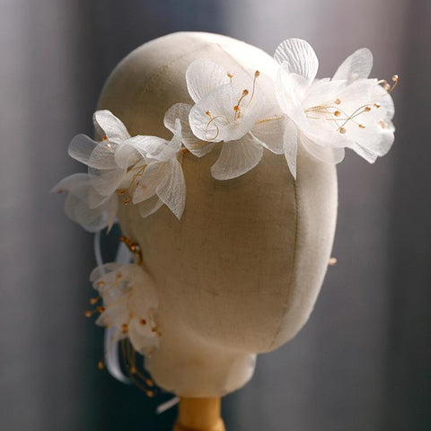 Beautiful Flower dreamy  headband Wedding hair accessories  -JW00492-Veeddydropshipping