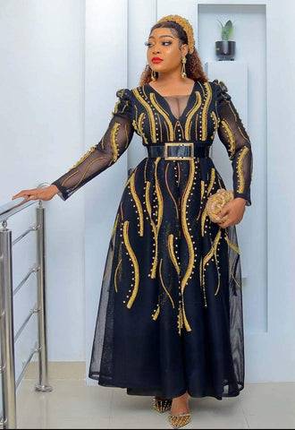 Plus Size Women Dress Sequin Clothing-WF01502-Veeddydropshipping
