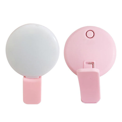 Mini Selfie Ring Light LED Flash Phone Lens Light USB Rechargeable Clip Mobile Phone-PA00826-Veeddydropshipping