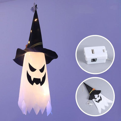 Halloween LED Lights Horror Skull Ghost Holding Candle-HA00357-Veeddydropshipping