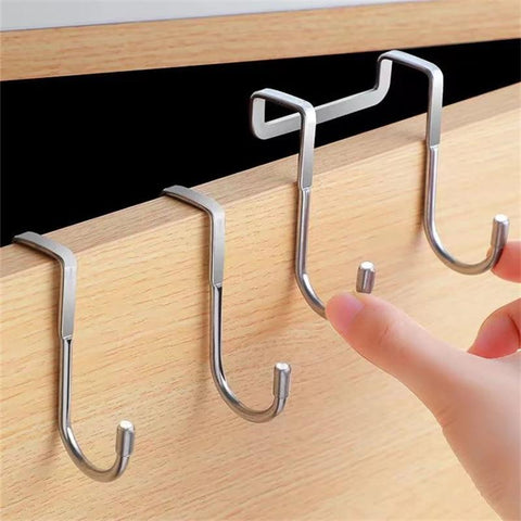 Stainless Steel Cabinet Door Towel Hanger Hat Holders-HA00897-Veeddydropshipping