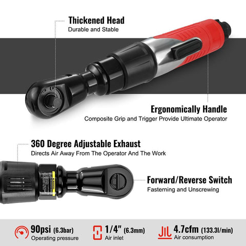 Air  Pneumatic Ratchet Wrench Professional Tools-TI00022-Veeddydropshipping