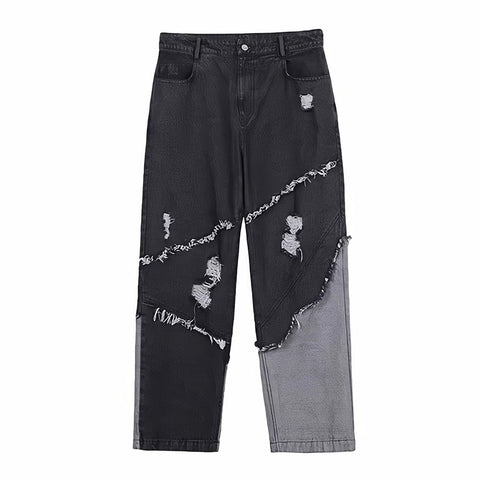 Straight Wide Leg Cargo Pants Man Streetwear Harajuku-MF00591-Veeddydropshipping