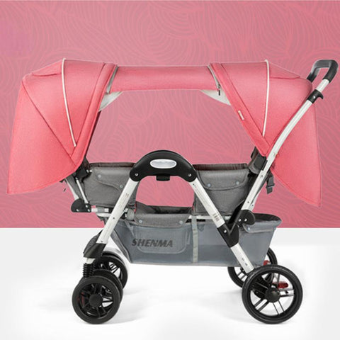 Twin baby stroller baby can sit and lying,double baby stroller carriage-TB00380-Veeddydropshipping