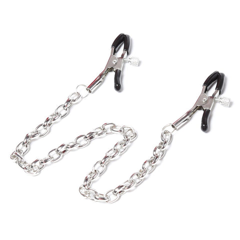 Metal Nipple Clamp with Metal Chain for Women Fetish to Breast Labia Clip -BH01329-Veeddydropshipping