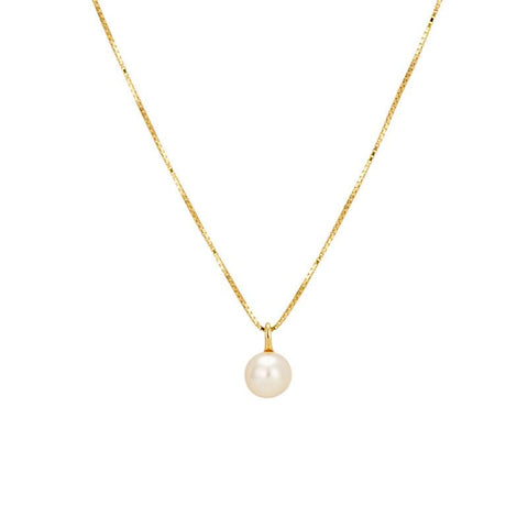 Pearl Pendant Necklaces  14K Gold Plated Jewelry-JW01259-Veeddydropshipping