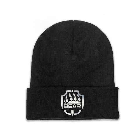 Beanies Caps Bear Knitted Winter Warm Bonnet-MF00959-Veeddydropshipping