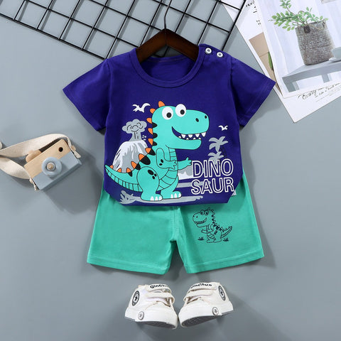 0-3year Kids Set Boy Pajamas Cotton Baby Cotton Clothing Children-TB00320-Veeddydropshipping
