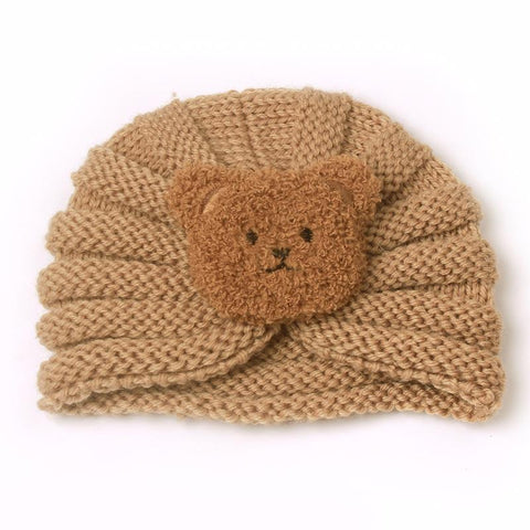 Cute Bear Baby Beanie Autumn Winter Knitted Hats for Girls Boys-TB00725-Veeddydropshipping