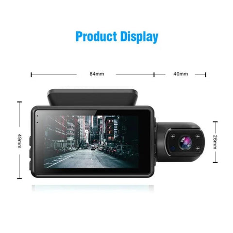 Dual Lens Dash Cam for Cars Black Box HD 1080P Car Video-AM00570-Veeddydropshipping
