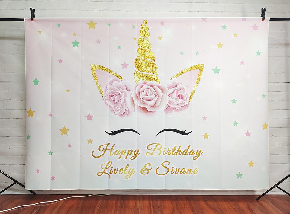 Customized photography background for birthday party banner-CE00461-Veeddydropshipping