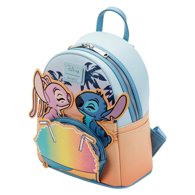 Disney Lilo &amp; Stitch Snow Cone Date Night Lovers Backpack-TB00085-Veeddydropshipping