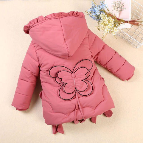 Girls Long Jacket Children Cotton-padded Outwear-Veeddydropshipping