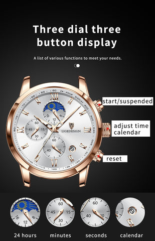 Business Fashion Watch Man Leather Wristwatch Quartz-JW00697-Veeddydropshipping