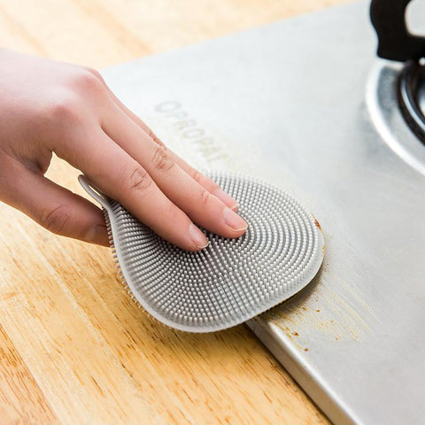 Silicone Cleaning Brush Kitchen Dishwashing Brushes-HA01094-Veeddydropshipping