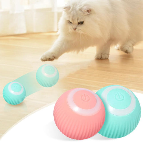 Smart Electric Automatic Rolling Cat Ball Toys-HA01405-Veeddydropshipping