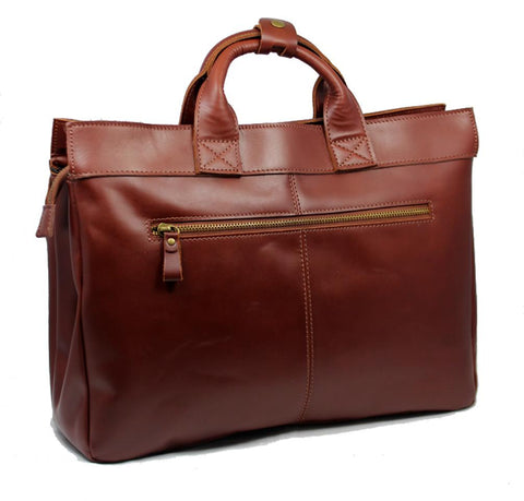 Briefcase Business Bag Leather laptop briefcase Men Shoulder-BS00422-Veeddydropshipping