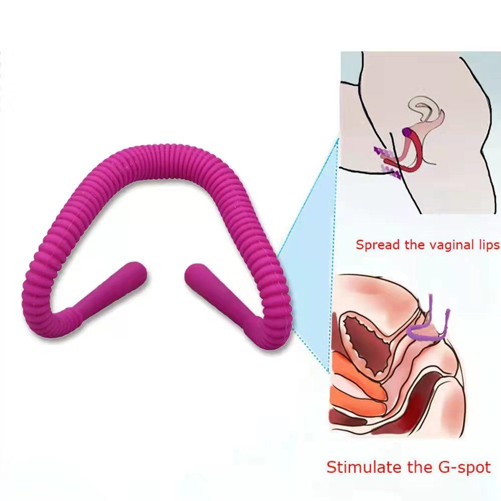 Pussy Spreader Silicone G Spot Clitoris Stimulation Vagina Speculum BDSM -BH01322-Veeddydropshipping