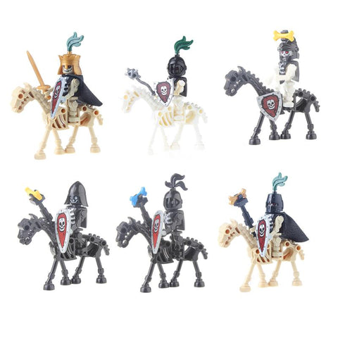 Skeleton Medieval Castle Knight Warriors Skeletons Building Blocks-TB01467-Veeddydropshipping