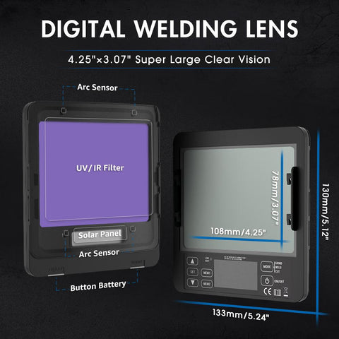 Darkening Welding Helmet With Side View-TI00253-Veeddydropshipping