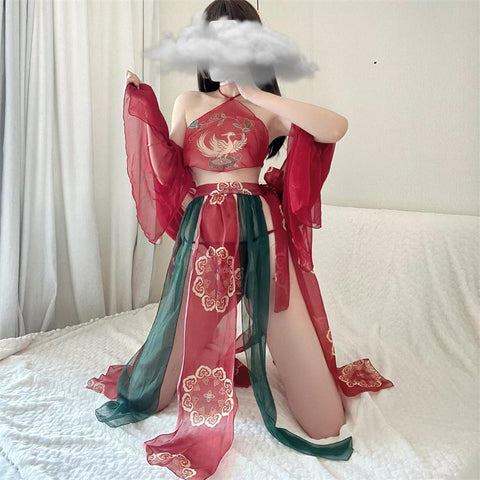 Underwear Sexy Perspective Apron Uniform Suit-WF01486-Veeddydropshipping