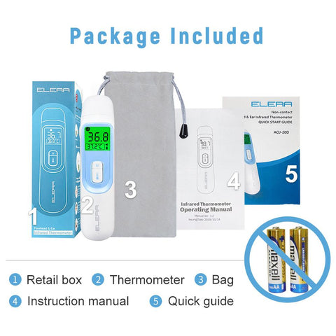 Digital Ear Thermometer Forehead Non-Contact-BH00780-Veeddydropshipping