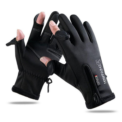 Winter Ridding gloves Fishing Gloves 2 Finger Flip Waterproof Windproof Photograph -OS01173-Veeddydropshipping