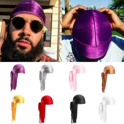 Bandana Durag Headwear Headwear Silk-MF00854-Veeddydropshipping