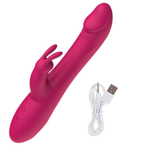 Telescopic Dildos Rabbit Vibrator Vaginal Massage G Spot Masturbator Clitoris -BH01267-Veeddydropshipping