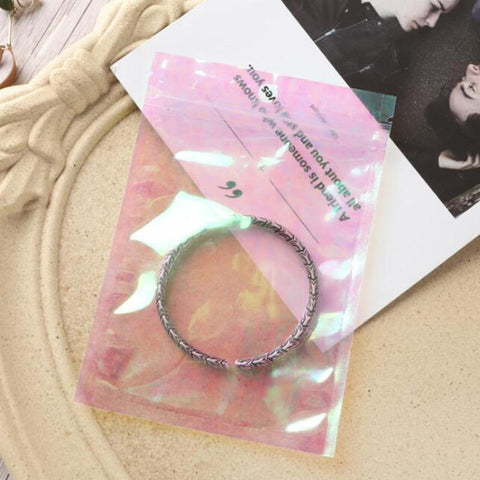 Opp Bags Pink Aluminum Foil Pouch Resealable Bag -JW01688-Veeddydropshipping