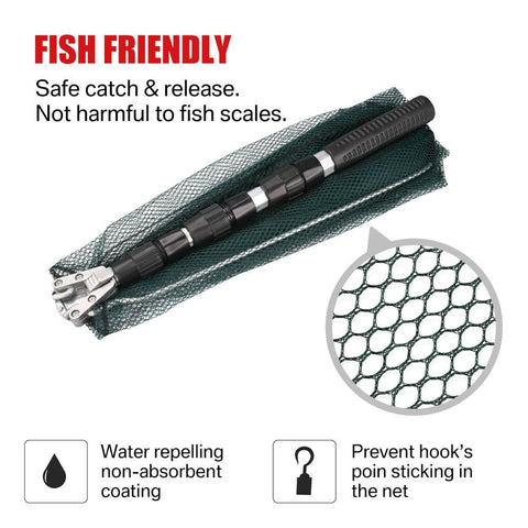 130CM Aluminum Alloy Fishing Net Telescoping Foldable Landing Net Retractable Pole-OS00401-Veeddydropshipping