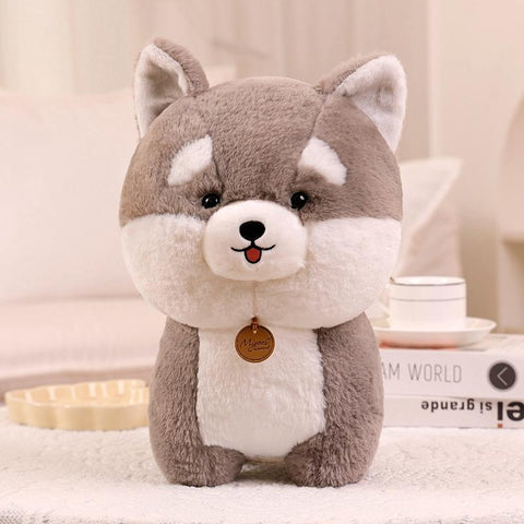 Husky Dog Plush Stuffed Animals Soft Baby Toys Wolf Dog/Bichon Chow-TB01554-Veeddydropshipping