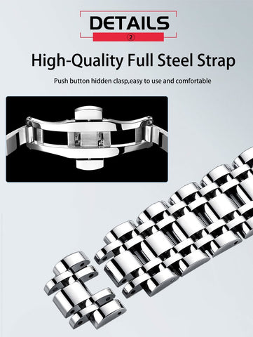 Luxury Fashion Waterproof Watch  Quartz Stainless Steel -JW00899-Veeddydropshipping