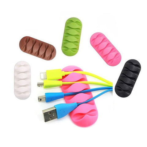 Cable Winder Cord Organizer Earphone Holder Charger wire fixing device Desktop Phone Cables-PA00910-Veeddydropshipping