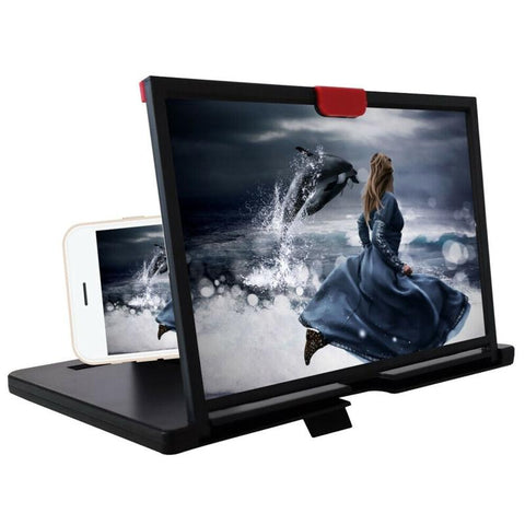 J60A 3D Mobile Phone Screen Magnifier Amplifying Stand Movie Portable Foldable-PA00726-Veeddydropshipping