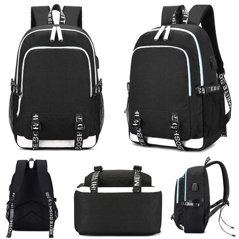 Kpop Stray Kids Waterproof Schoolbag USB Laptop Backpack-BS00301-Veeddydropshipping