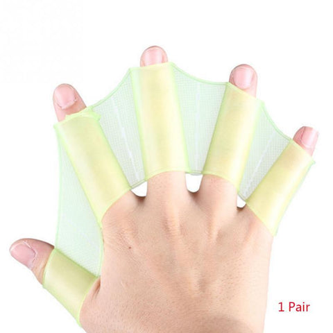 1Pair Unisex Frog Type Silicone Girdles Swimming Hand Fins Finger Webbed Gloves -OS00101-Veeddydropshipping