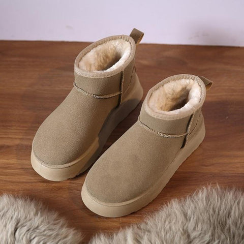 Suede Plush Warm Casual Shoes 2023 Winter New Thick Goth-BS01027-Veeddydropshipping